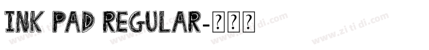Ink Pad Regular字体转换